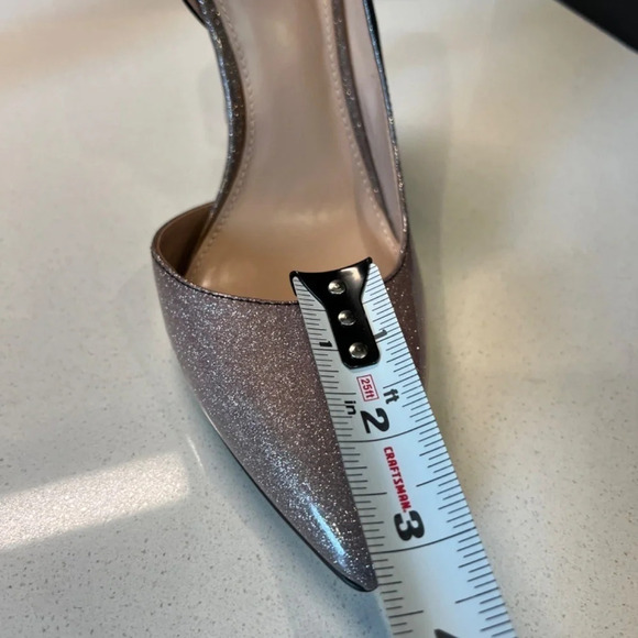 BCBeneration Size 10 Pink Glitter and Black 4” heels Worn twice - Picture 6 of 16